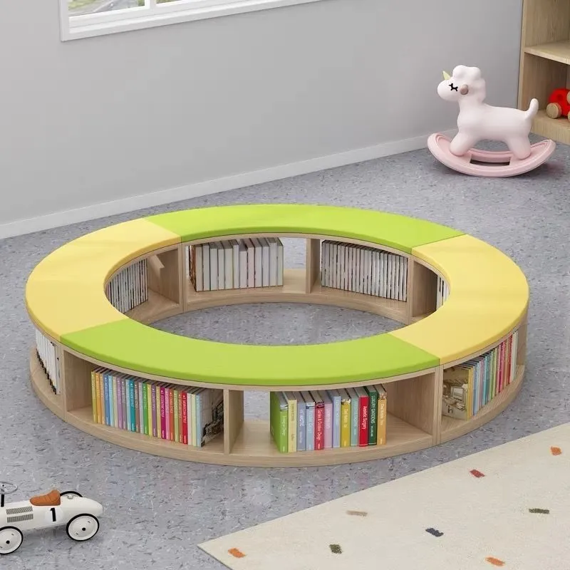 Round Bookshelf Seating Ring