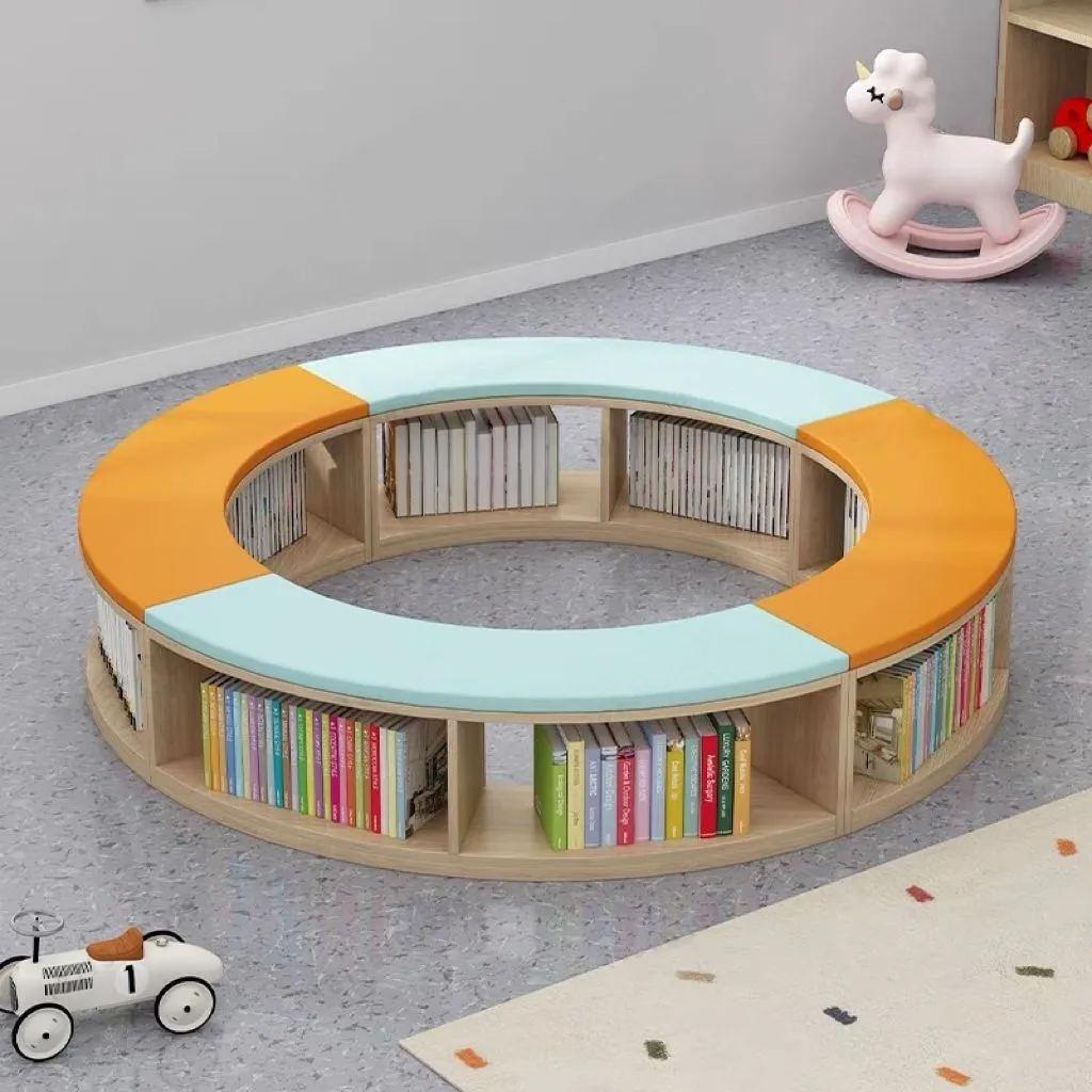 Round Bookshelf Seating Ring