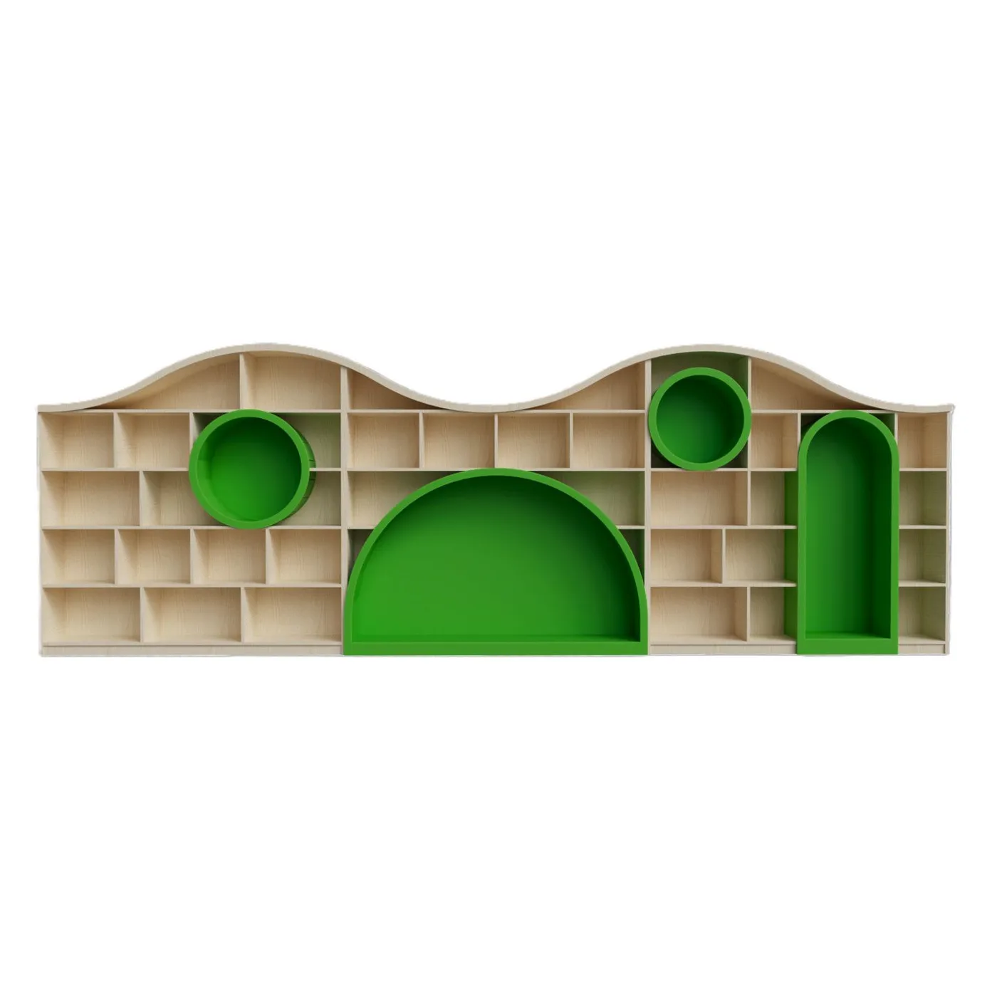Curved Wall Bookshelf, E0 Grade