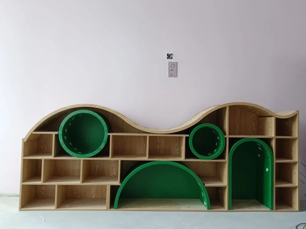 Curved Wall Bookshelf, E0 Grade