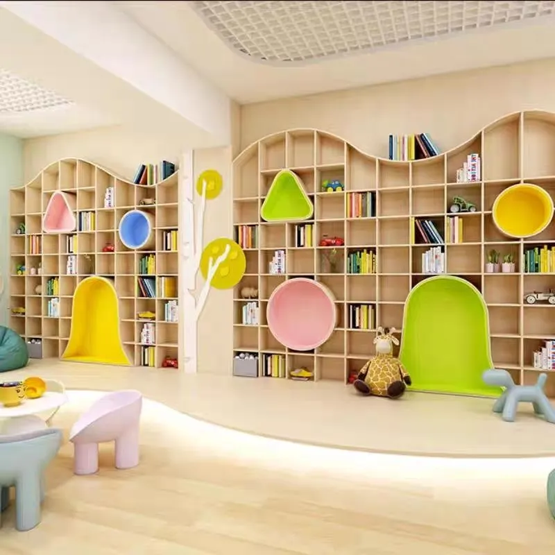 Retail Curved & Open-Grid Display Shelving