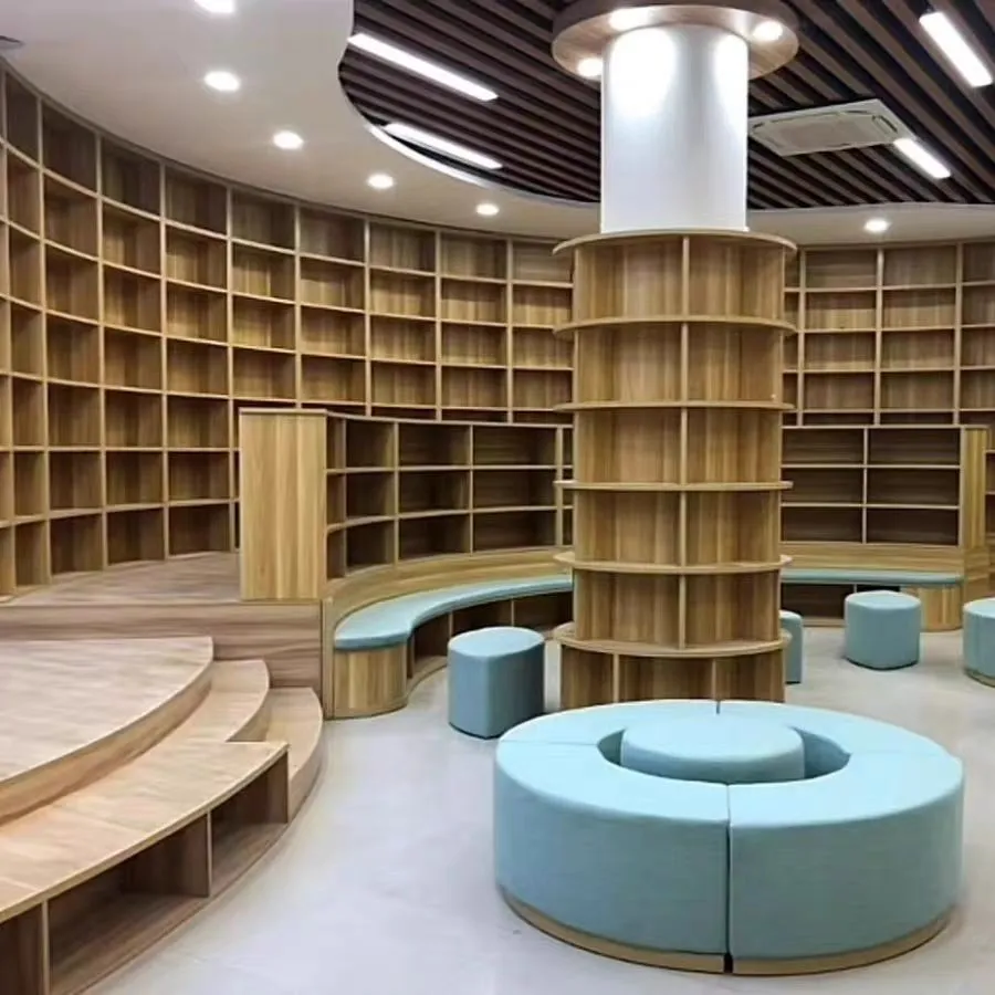 Retail Curved & Open-Grid Display Shelving