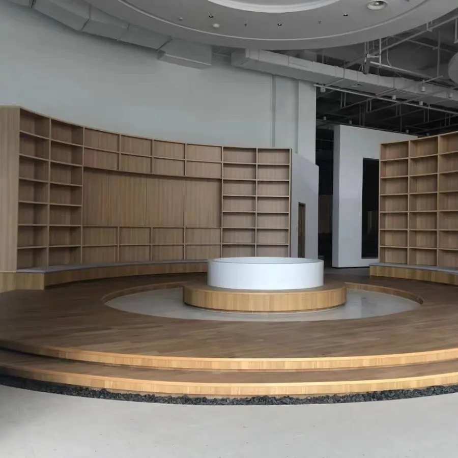 Retail Curved & Open-Grid Display Shelving