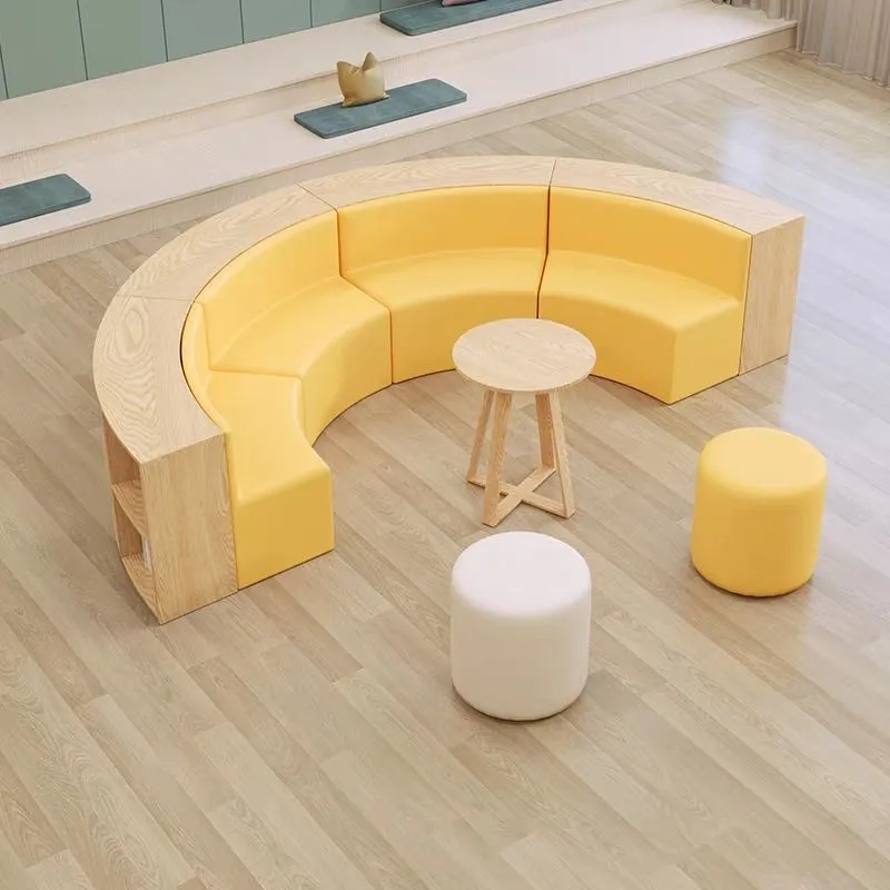 Irregular Reading Nook Bookshelf & Bench